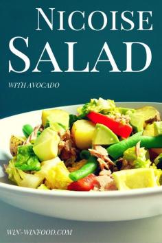 
                    
                        Salad Nicoise with Avocado | WIN-WINFOOD.com   Delicious filling salad with vegan "tuna" that can serve as a main dish #cleaneating #vegan #glutenfree
                    
                