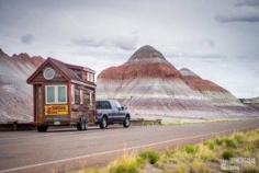 
                    
                        They quit their jobs, built a tiny house on wheels and hit the road
                    
                