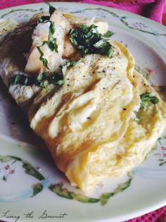 
                    
                        Basil, Apple, Cheese and Honey Omelet
                    
                