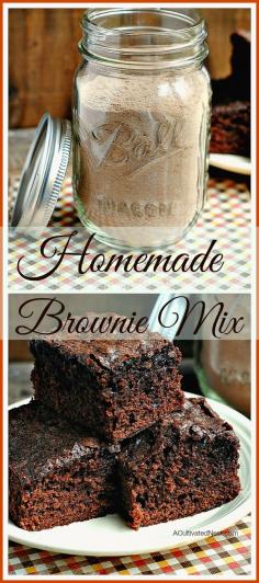 Nesting Skills - Make Your Own Brownie Mix - A Cultivated Nest