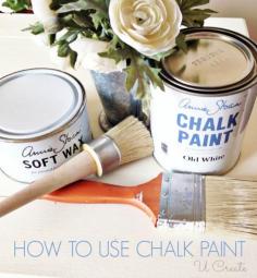 how to use chalk paint, chalk paint, painted furniture