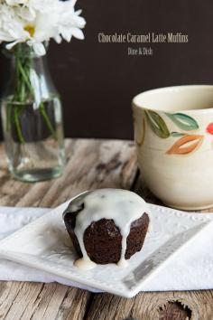 Chocolate Caramel Latte Breakfast Muffins