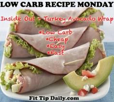 
                    
                        Low Carb Recipe Monday – Inside Out Avocado, Turkey Wrap
                    
                