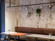 
                    
                        Nude. Coffee & Wine Bar by FORM Bureau | Yellowtrace #trellis #indoorplants #wallart #cafe #winebar
                    
                