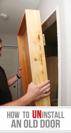 
                    
                        How to UNinstall an OLD DOOR...the SIMPLE way! | via Make It and Love It
                    
                