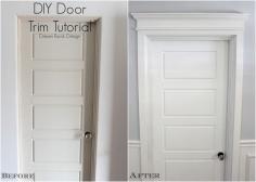 doortrimtutorial.jpg (1600×1138) doorway trim with rod for hanging clothes???