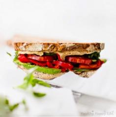 Seven Layer Veggie Sandwich