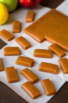 
                    
                        These DIY Apple Cider Caramels Meld Two Delicious Fall Flavors #desserts trendhunter.com
                    
                