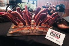 
                    
                        The Texas Rangers' New Ballpark Food Offering is Bacon Sticks #snacks trendhunter.com
                    
                