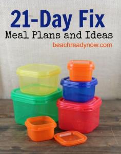 21 Day Fix Meal Plans #CleanEating #WeightLoss #21DayFix -  I'm hosting another round of the 21 Day Fix starting 10/20. Clean eating is such a huge factor in my challengers' success, and having meal plans ready to go.