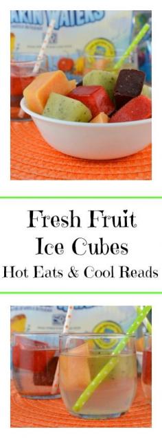 
                    
                        Delicious and tasty! Great for adding to juice, soda, water or even your favorite adult beverage! Fresh Fruit Ice Cubes from Hot Eats and Cool Reads! #KidsChoiceDrink #Ad
                    
                