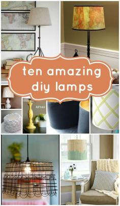 
                    
                        Ten amazing diy lamps Remodelaholic .com
                    
                