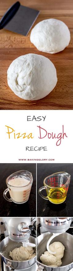 
                    
                        Free yourself from pizza delivery and start making your own, by using this easy pizza dough recipe. Cannot get any easier than this.
                    
                