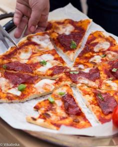 Italian Food ~ #food #Italian #italianfood #ricette #recipes #pizza ~ Salami Pizza