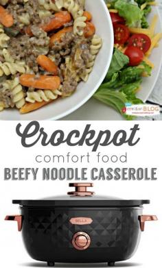
                    
                        Crockpot Beefy Noodle Casserole |Comfort Food | TodaysCreativeBlog
                    
                