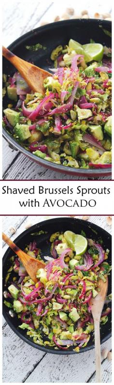 Shaved brussels sprouts salad recipe.