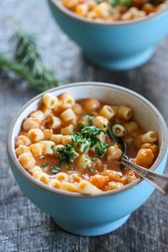 
                    
                        Pasta and Chickpea Soup
                    
                