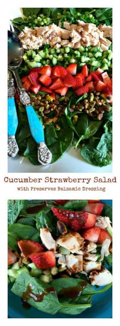 
                    
                        Strawberry Cucumber Salad with Preserves Balsamic Dressing
                    
                