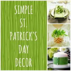 
                    
                        simple st patrick's day ideas
                    
                