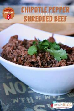 
                    
                        Chipotle Pepper Crockpot Shredded Beef | TodaysCreativeBlo...
                    
                