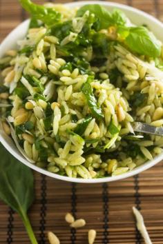 
                    
                        SPINACH, PESTO & PARMESAN ORZO SALAD
                    
                