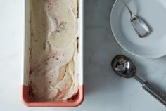 Earl Grey Ice Cream with Blackberry Swirl #icecream