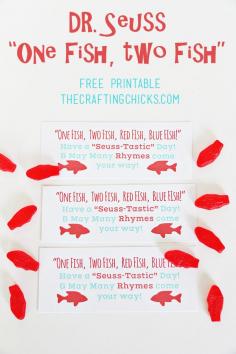 
                    
                        Sharing a fun “Seuss-Tastic” Free printable tag to go along with any sort of fish treat or snack! Just in time for Dr. Seuss’s Birthday this week!
                    
                