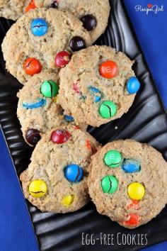 
                    
                        A most delicious and rich-tasting Egg Free M&M's Cookies #recipe - RecipeGirl.com
                    
                