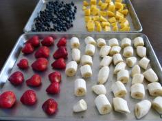 How to Freeze Fresh Fruit! The easy way to freeze fruit for smoothies and snacks!