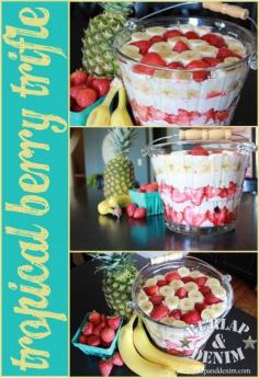 
                    
                        The Best Tropical Berry Trifle Recipe Ever | Burlap  Denim
                    
                
