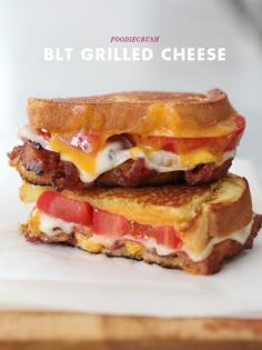 BLT Grilled Cheese Sandwich #recipe #grilledcheese
