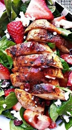 Strawberry chicken salad