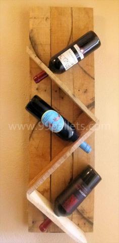Reclaimed wood wine rack.