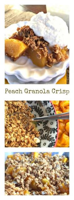 
                    
                        Peach Granola Crisp at ReluctantEntertai...
                    
                