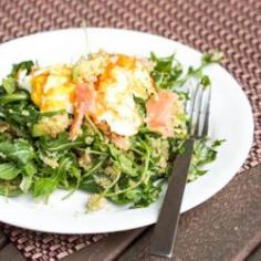 
                    
                        #breakfast quinoa #salad with fried eggs and smoked salmon is the perfect low carb, high protein, refined sugar free way to kick start the day! #glutenfree and dairyfree too
                    
                