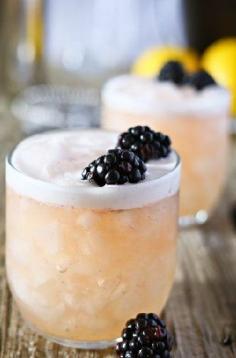 Blushing Whiskey Sour (when you're on the blog, just click "continue reading" below the pic of the whisky sour)