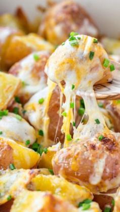 
                    
                        Baked Cheesy Ranch Potatoes ~ Sometimes the best recipes are the simplest
                    
                