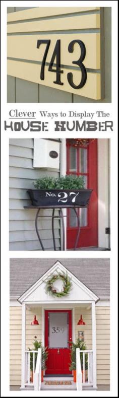 
                    
                        Clever ways to display the house number
                    
                