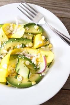 
                    
                        Zucchini Ribbon Salad with Sweet Corn & Avocado by Glorusty
                    
                
