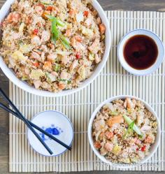 
                    
                        Salmon Quinoa ‘Fried Rice’
                    
                