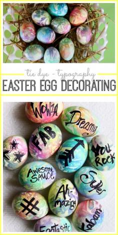 
                    
                        tie dye typography easter egg decorating tutorial how to - love this!! - - Sugar Bee Crafts
                    
                