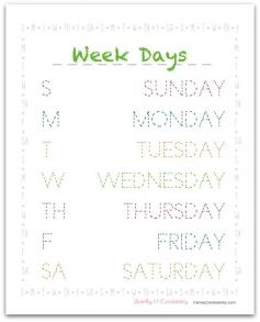 
                    
                        This free printable is perfect for preschoolers to practice writing while learning the days of the week!
                    
                