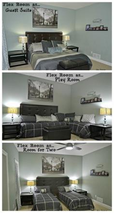 
                    
                        3-in-1 Flex Room: Guest Suite, Play Room, and Room for Two | featured at Remodelaholic.com #flexroom #guestroom #playroom Remodelaholic .com .com .com
                    
                