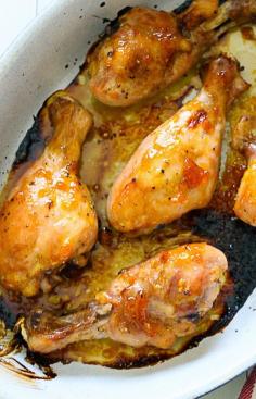 
                    
                        Sticky Baked Chicken with Apricot, Sage and Lemon Zest
                    
                