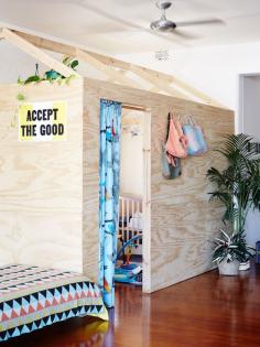 
                    
                        The incredible Fitroy apartment of Kate Stokes of Coco Flip, Haslett Grounds and their baby  daughter Mariko (also known as ‘Kiko’!). Photo – Sean Fennessy, production – Lucy Feagins on thedesignfiles.net
                    
                