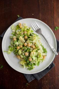 Avocado Chickpea Salad  Hypothyroid foods: non-spinach salad, chickpea tyrosine