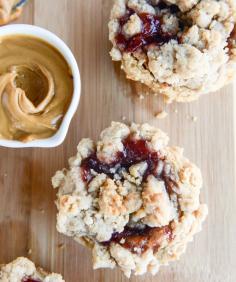 
                    
                        peanut butter and jelly crumb muffins
                    
                