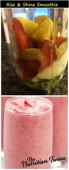 Nnbk Rise & Shine Smoothie | Only 156 Calories | Kickstart Your Day- Protein, Fiber & Metabolism Boost |For MORE RECIPES please SIGN UP for our FREE NEWSLETTER www.NutritionTwins.com