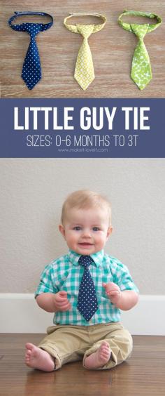 
                    
                        The "Little Guy Neck Tie" (sizes 0-3 months - 3T) | via Make It and Love It
                    
                