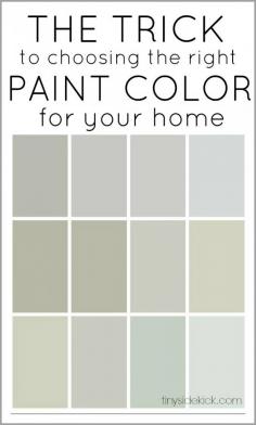 
                    
                        The trick to choosing the right paint color for your home. -  Such a great explanation of how to pick the right paint color so you don't end up with weird undertones on your walls!
                    
                